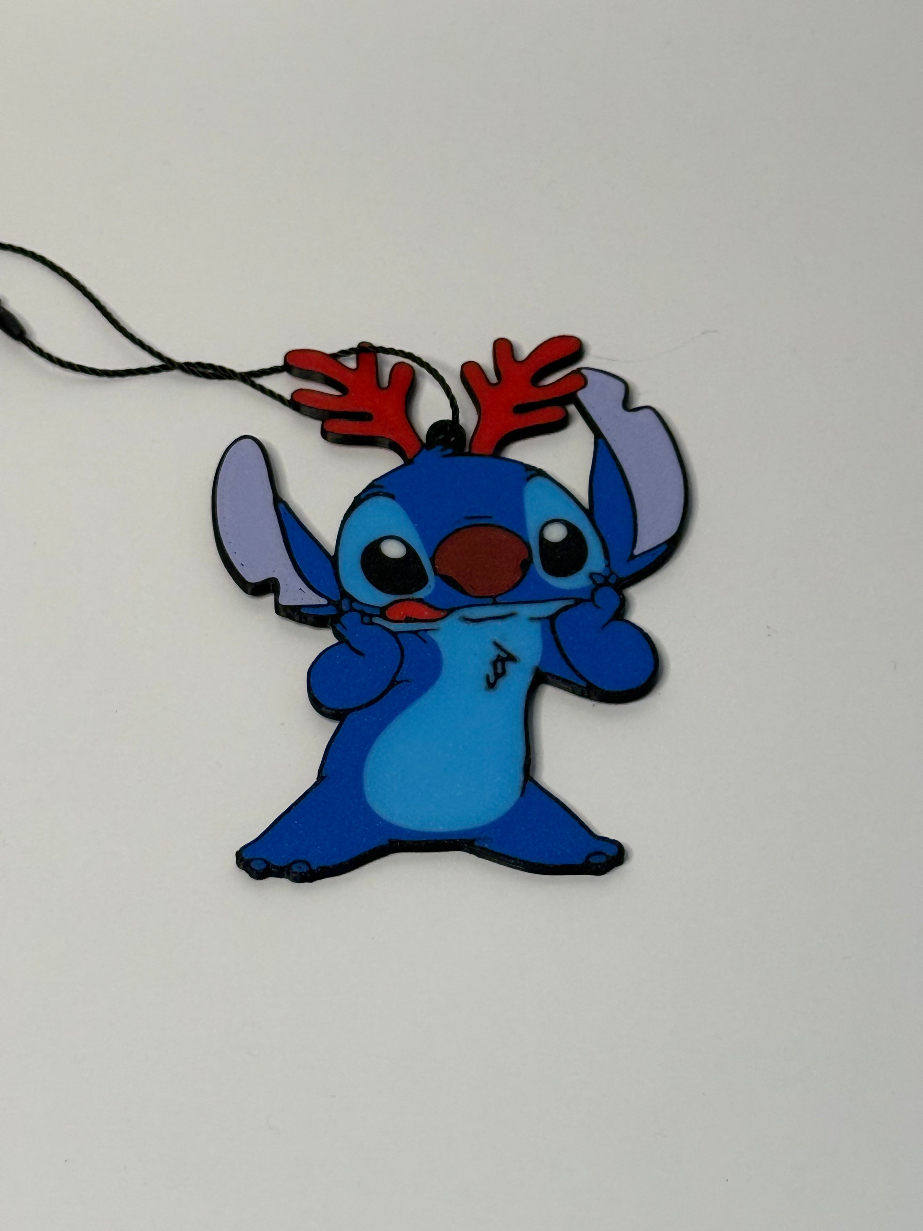 Blue Alien Reindeer Ornament