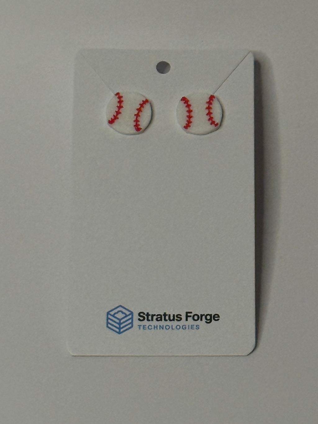 Baseball Earrings – Stud or Dangle | Flat or Raised Design - Stratus Forge Technologies