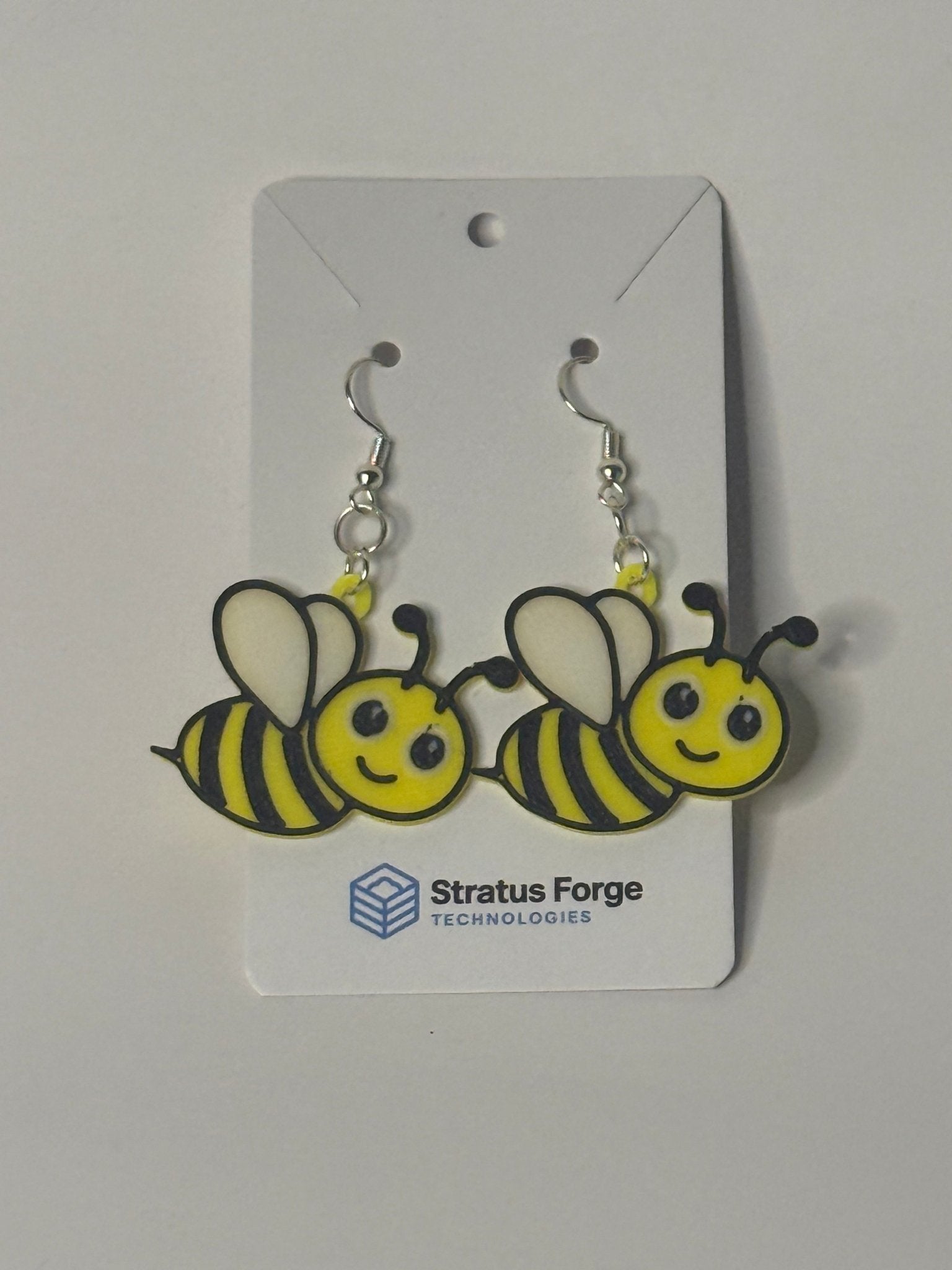 Bee Dangle Earrings | Cute Spring Insect Jewelry - Stratus Forge Technologies