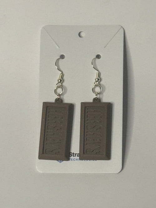 Chocolate Candy Bar Earrings - Stratus Forge Technologies