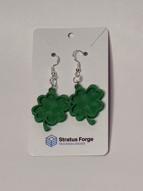 Classic Shamrock Dangle Earrings – St. Patrick’s Day - Stratus Forge Technologies
