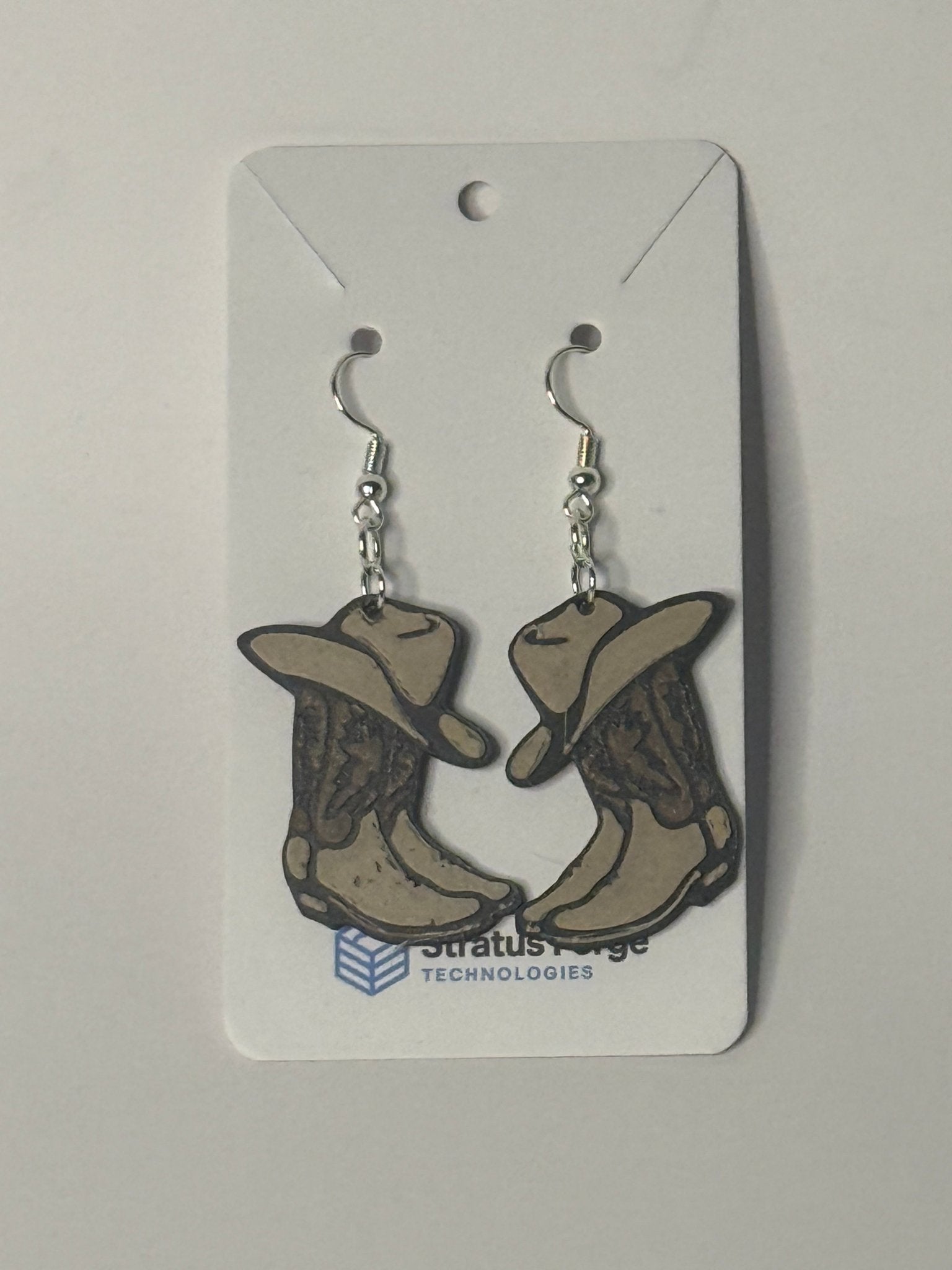 Cowboy Boots & Hat Earrings - Stratus Forge Technologies
