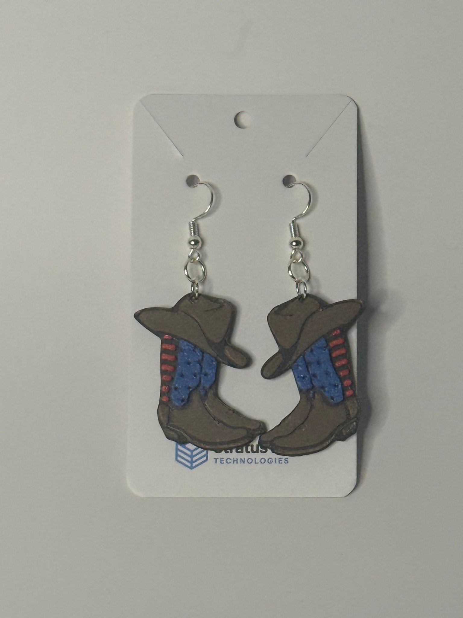 Cowboy Boots & Hat Earrings - Stratus Forge Technologies