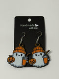 👻☕ Cozy Ghost Earrings - Stratus Forge Technologies