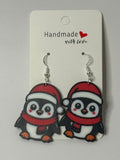 Cute Santa Penguin Earrings - Stratus Forge Technologies