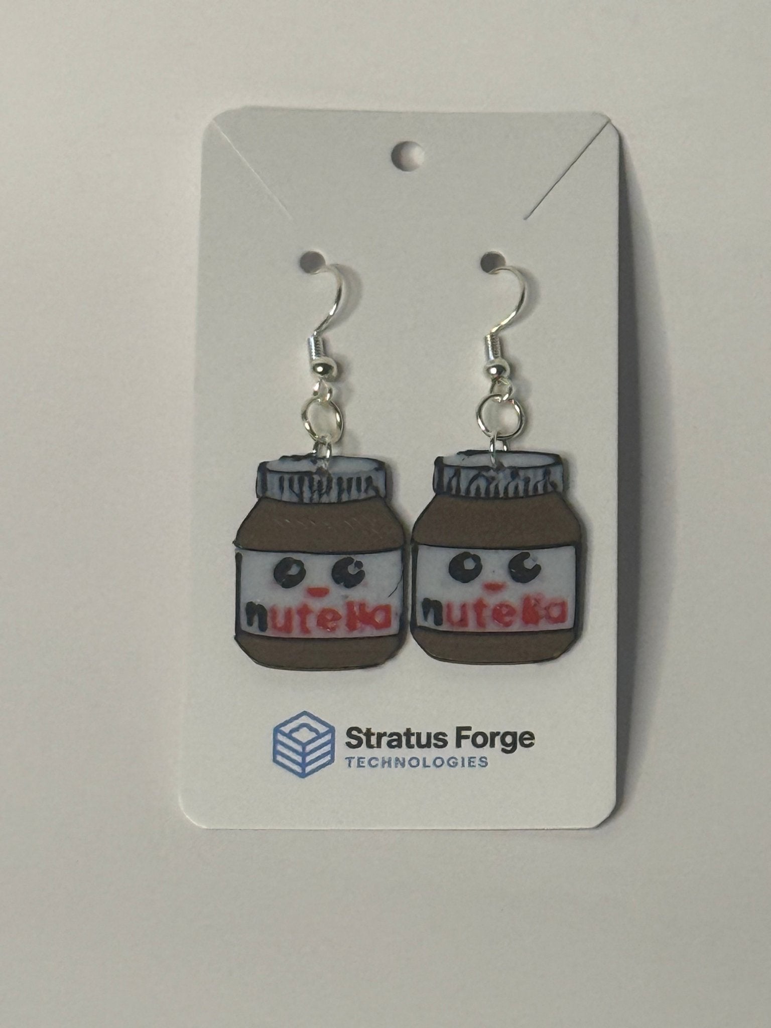Kawaii Hazelnut Spread Jar Earrings - Stratus Forge Technologies