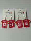 Kelce & Swift Jersey Earrings – Red Chiefs Jerseys - Stratus Forge Technologies