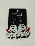 🔪👻 Killer Ghost Earrings - Stratus Forge Technologies