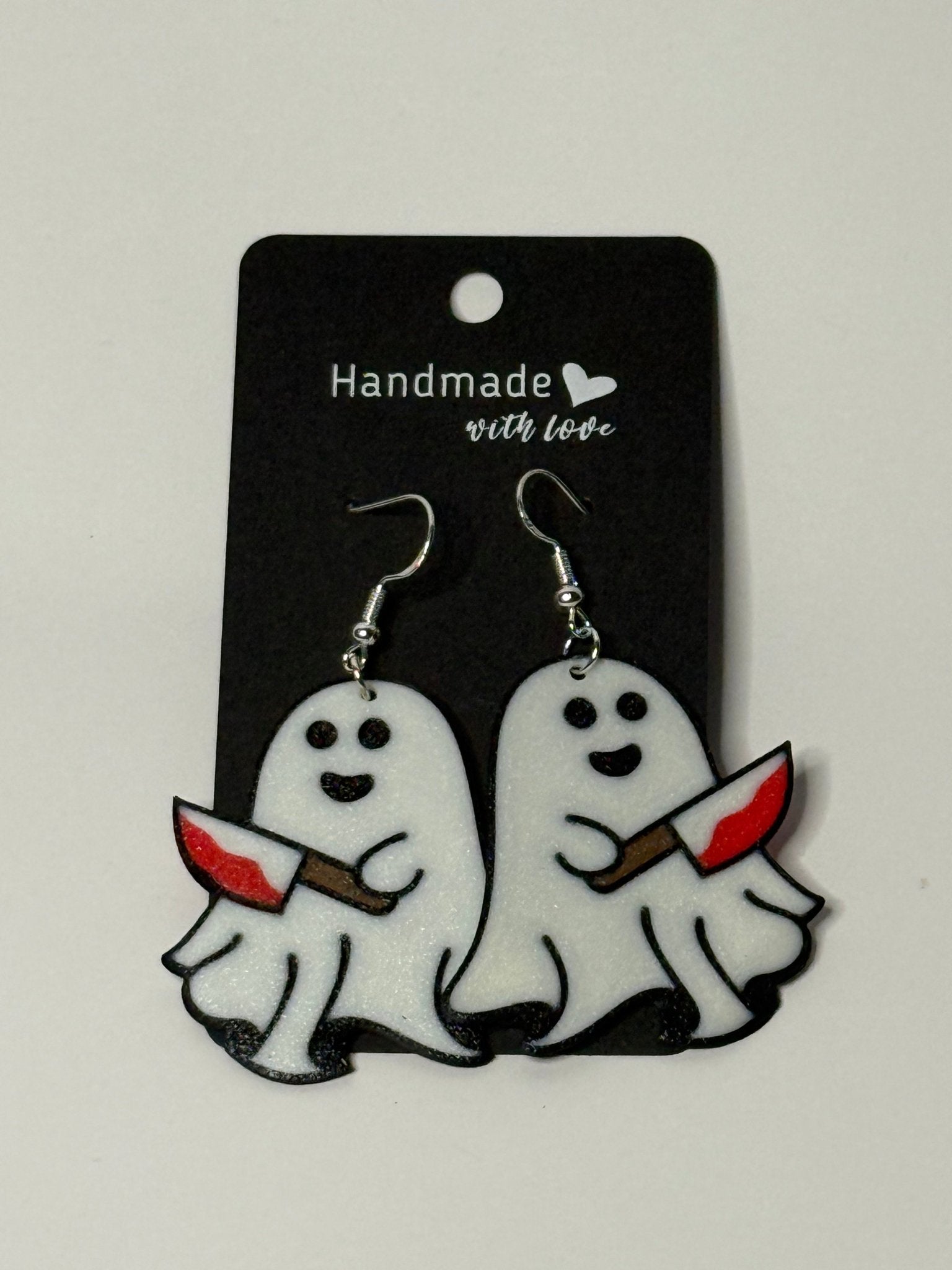 🔪👻 Killer Ghost Earrings - Stratus Forge Technologies