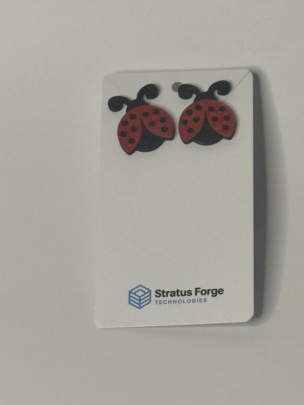 Ladybug Earrings | Dangle or Stud | Cute Bug Jewelry - Stratus Forge Technologies