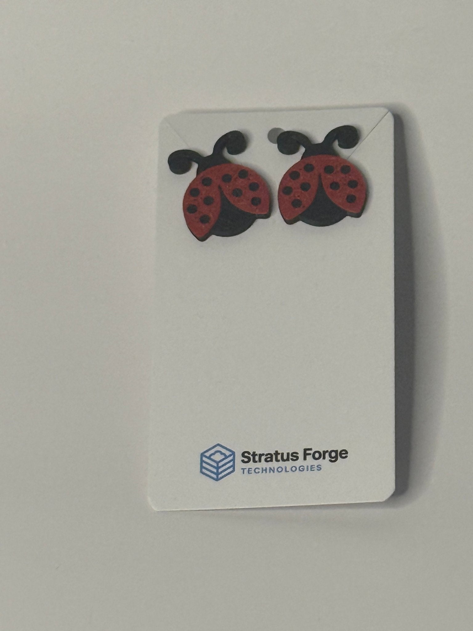 Ladybug Earrings | Dangle or Stud | Cute Bug Jewelry - Stratus Forge Technologies