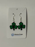 Leaf Clover Dangle Earrings – Lucky Green - Stratus Forge Technologies