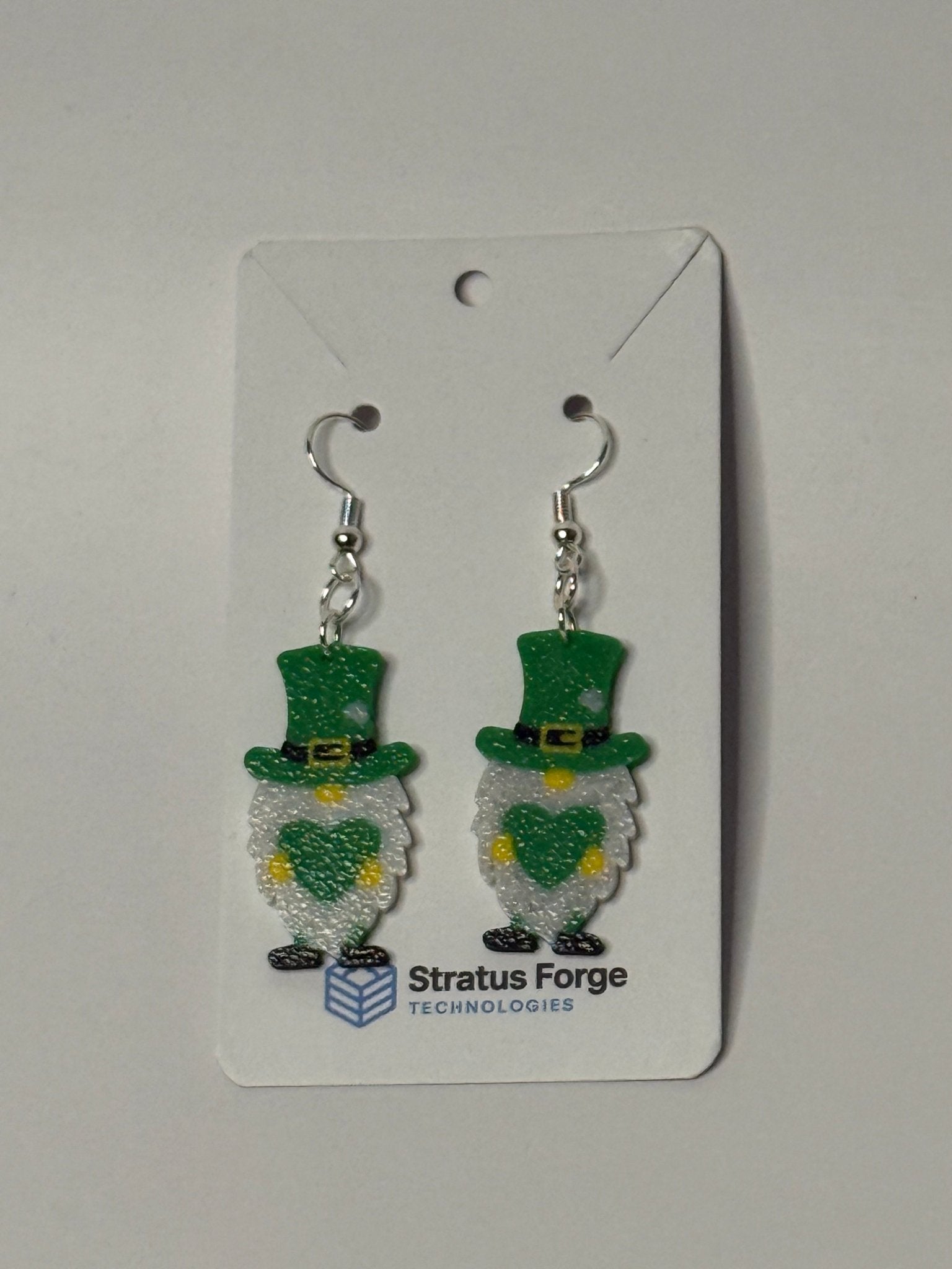 Leprechaun Gnome Dangle Earrings – St. Patrick’s Day - Stratus Forge Technologies