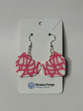Little Debbie–Style Heart Cake Earrings – Valentine Dangle Earrings - Stratus Forge Technologies