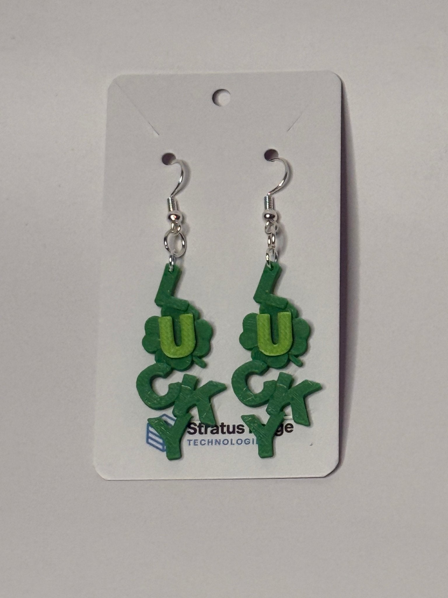 “Lucky” Dangle Earrings – St. Patrick’s Day - Stratus Forge Technologies