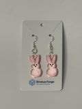 Marshmallow Bunny Earrings – Cute Easter Spring Jewelry - Stratus Forge Technologies