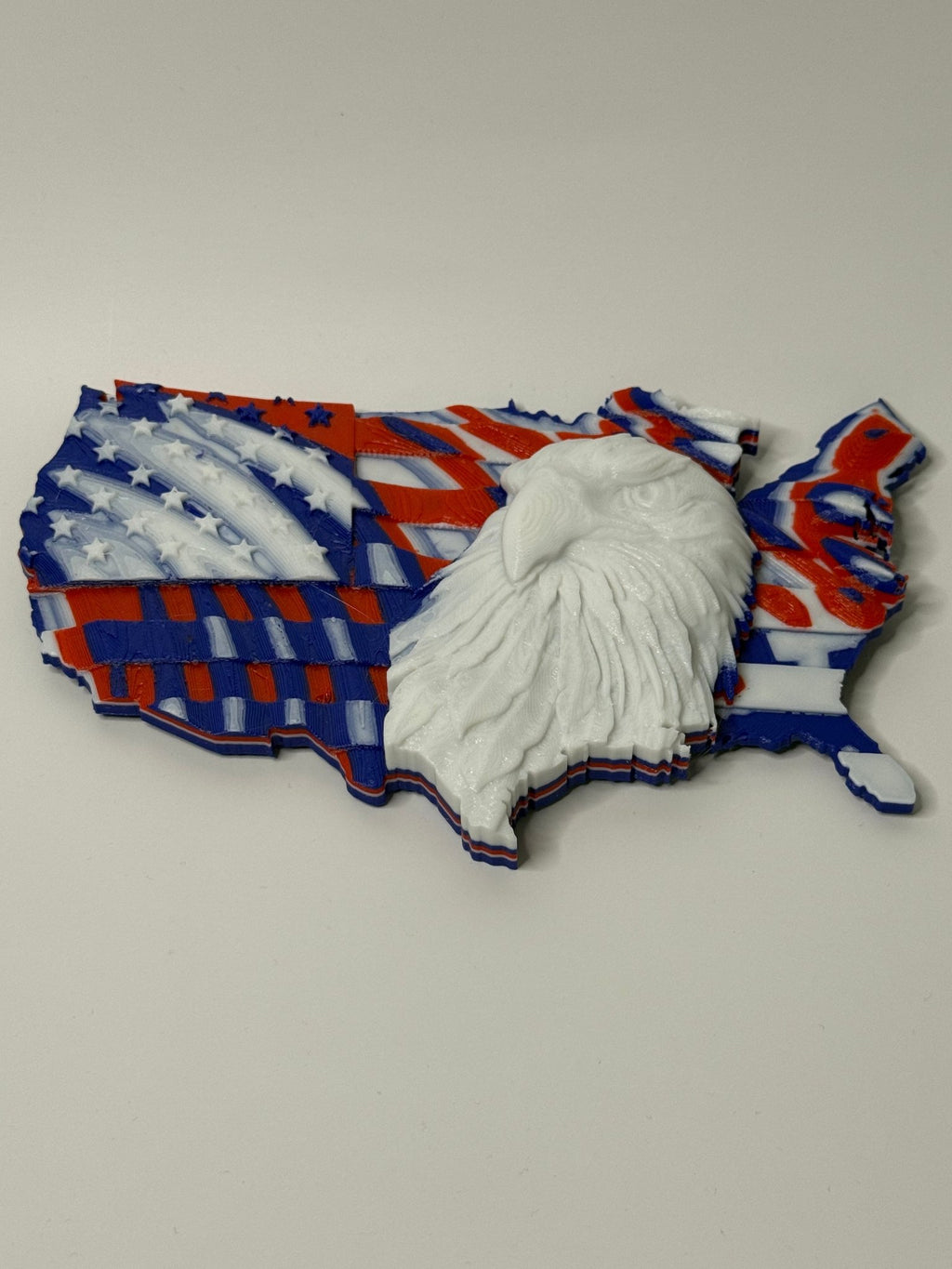 Patriotic Eagle Map (Red, White & Blue) - Stratus Forge Technologies