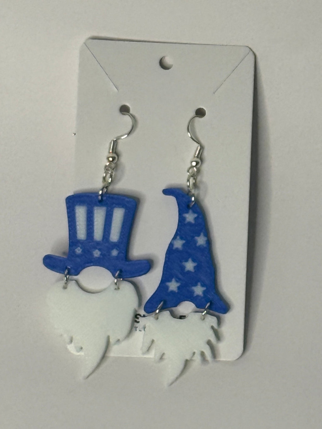 Patriotic Gnome Dangle Earrings | 4th of July - Stratus Forge Technologies