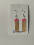 Pencil Dangle Earrings | Teacher & Back to School Jewelry - Stratus Forge Technologies