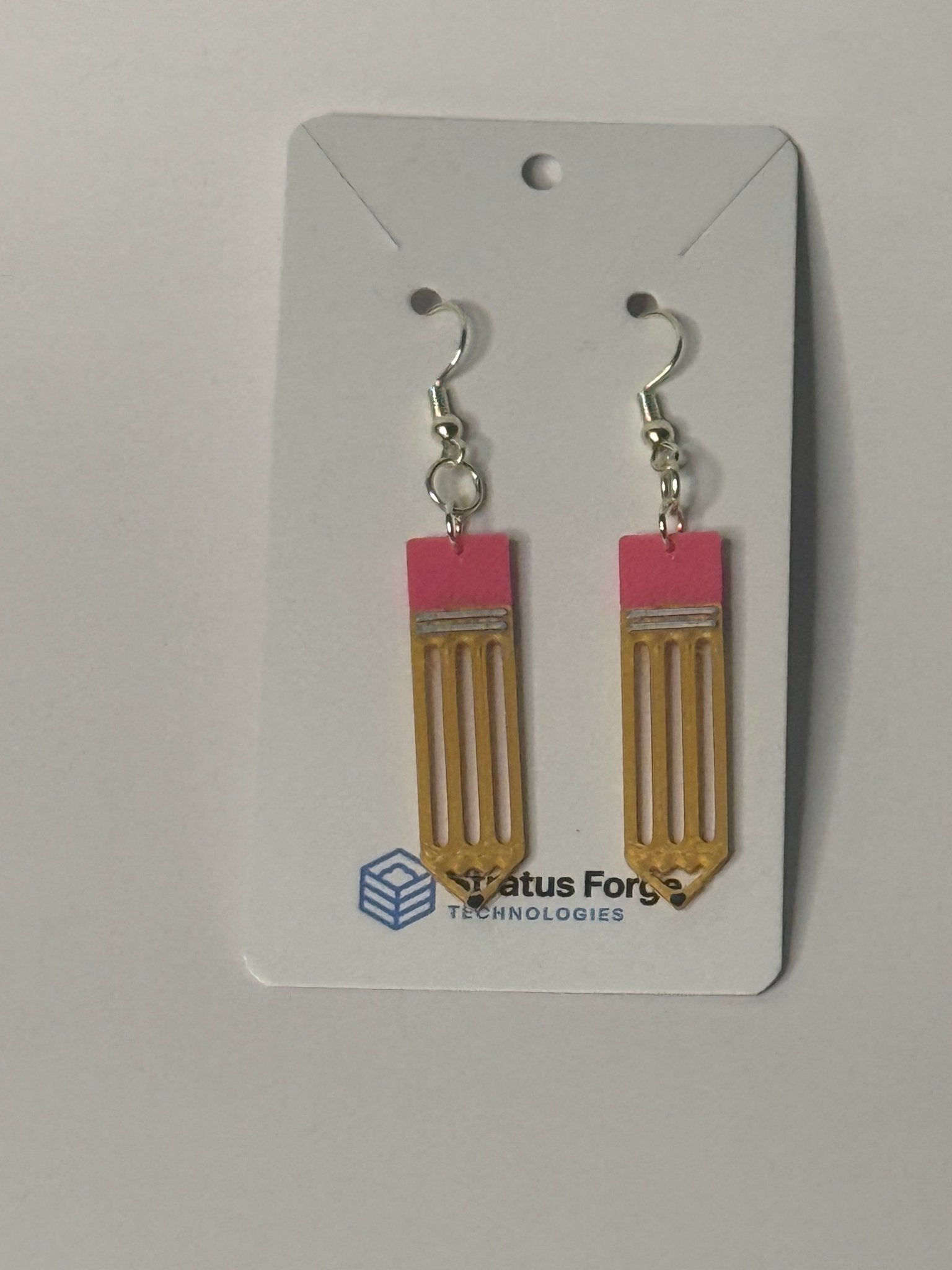 Pencil Dangle Earrings | Teacher & Back to School Jewelry - Stratus Forge Technologies