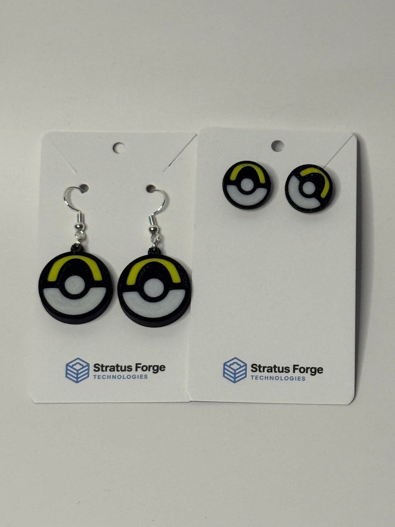 Poké Ball Earrings – Studs, Dangles & Combo Set - Stratus Forge Technologies