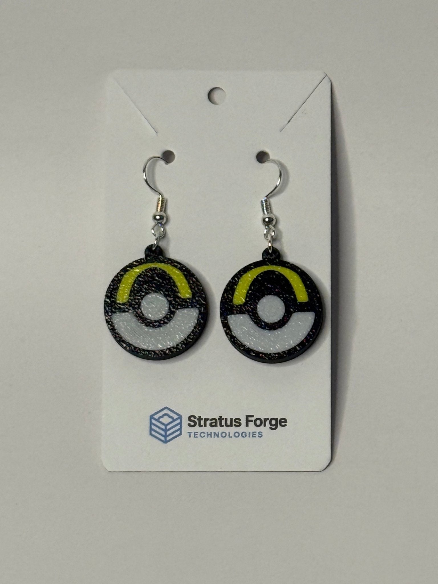 Poké Ball Earrings – Studs, Dangles & Combo Set - Stratus Forge Technologies