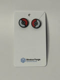 Poké Ball Earrings – Studs, Dangles & Combo Set - Stratus Forge Technologies