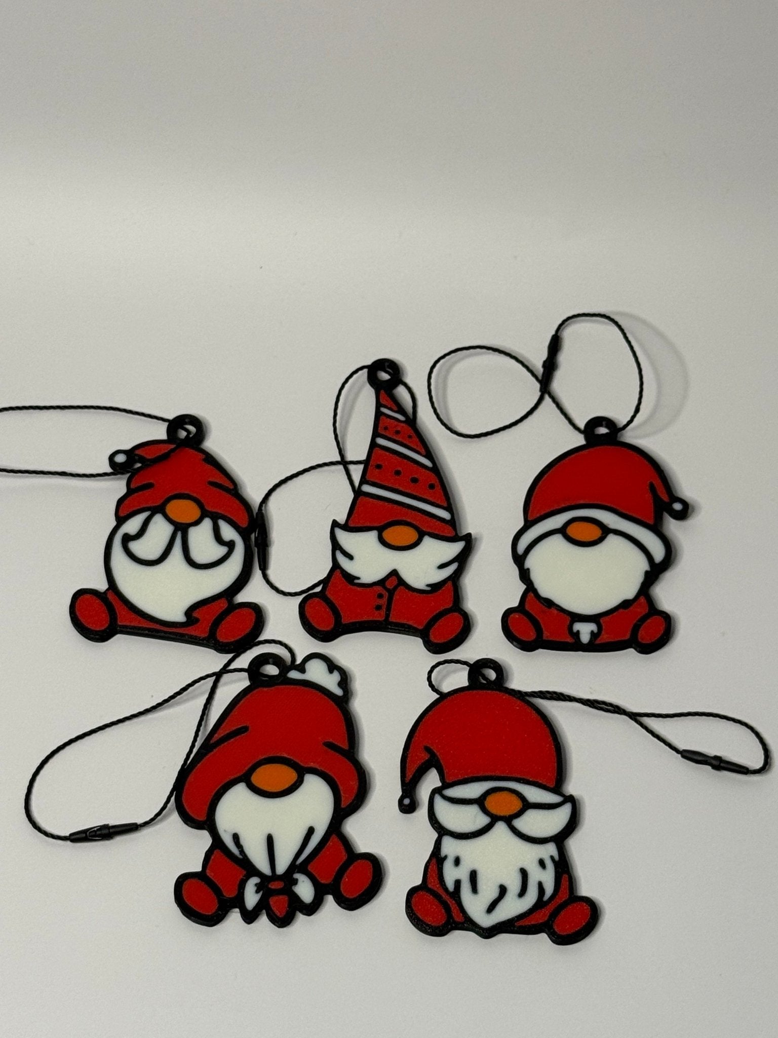 🎅 Santa Gnome Ornament Set - Stratus Forge Technologies