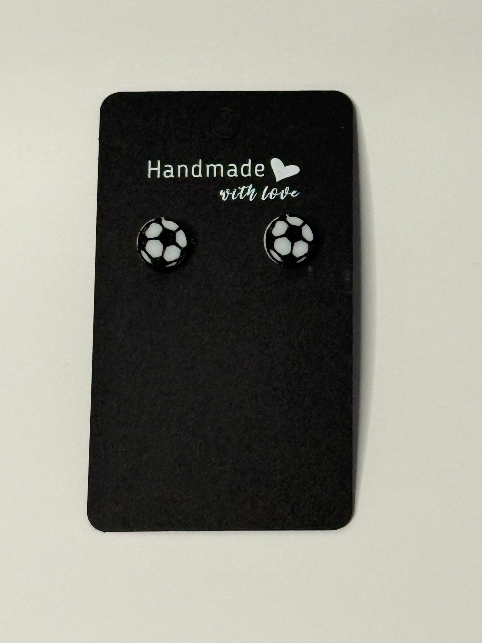 Soccer Ball Earrings – Dangle or Stud Style - Stratus Forge Technologies