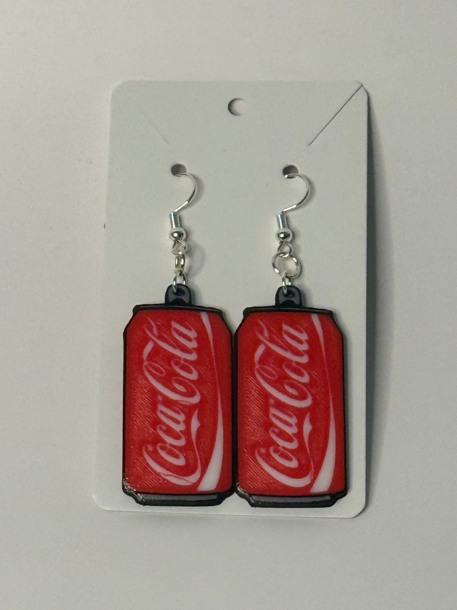 Soda Can Dangle Earrings | Classic Cola, Diet, or Dr Pepper - Stratus Forge Technologies