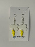 Storm Cloud Lightning Bolt Dangle Earrings - Stratus Forge Technologies