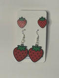 Strawberry Dangle Earrings | Cute Summer Fruit Jewelry - Stratus Forge Technologies