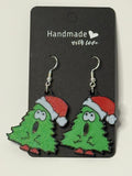 🎄😲 Surprised Christmas Tree Earrings - Stratus Forge Technologies