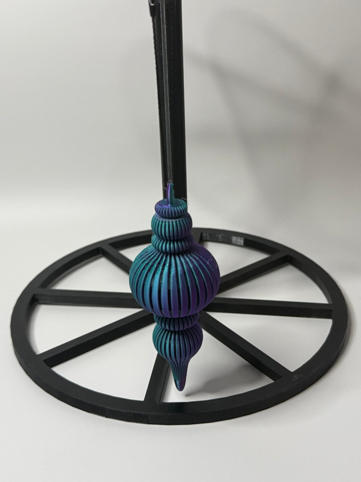 💜💙 Teal & Purple Drop Ornament - Stratus Forge Technologies