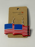 Waving American Flag Earrings - Stratus Forge Technologies