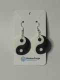 Yin Yang Earrings | Balance & Harmony Studs or Dangles - Stratus Forge Technologies